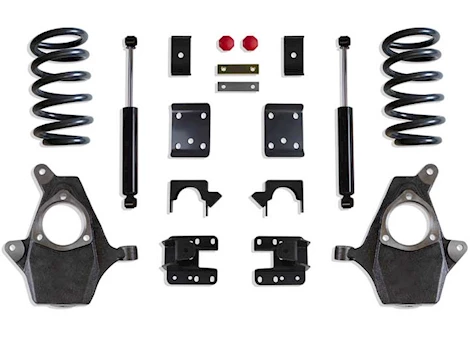 Maxtrac Suspension 07-13 SILV/SIERRA 1500(SINGLE)2/4WD 4/6IN LOWERING KIT/FLIP KIT/REAR SHOCKS(COIL)