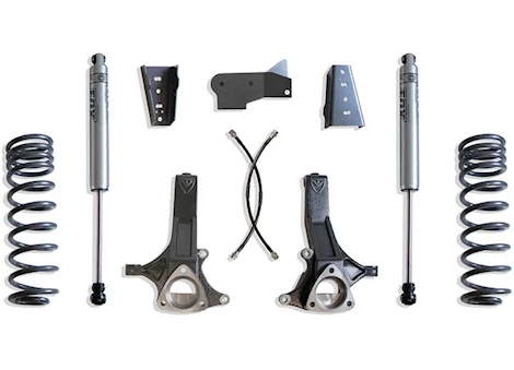 Maxtrac Suspension 09-18 RAM 1500(19-23 CLASSIC)2WD 4.5IN LIFT KIT W/FOX REAR SHOCKS