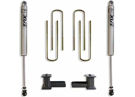 Maxtrac Suspension 21-23 F150 2WD FRONT/REAR 4IN REAR LIFT BOX KIT W/FOX SHOCKS