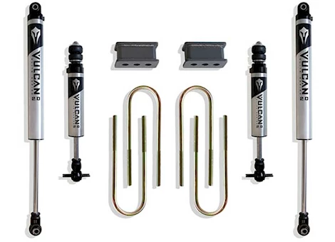 Maxtrac Suspension 06-08 ram 1500/03-08 ram 2500/3500 2wd 2.5in blocks 3.625in u-bolts(4)vulcan 2.0 ifp shocks Main Image