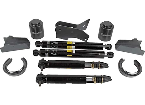 Maxtrac Suspension 09-18 RAM 1500/19-23 CLASSIC 2WD REAR 4IN LIFT BOX KIT W/MAX TRACK SHOCKS-USE W/6.5IN LIFT