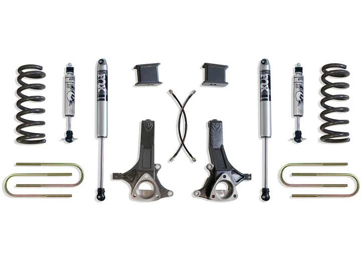 Maxtrac Suspension 02-08 ram 1500 5.7l hemi/v8 2wd 7in lift kit w/fox shocks Main Image