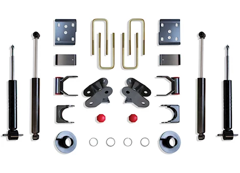 Maxtrac Suspension 15-C F150 4WD 2IN/4IN LOWERING KIT (STRUTS)