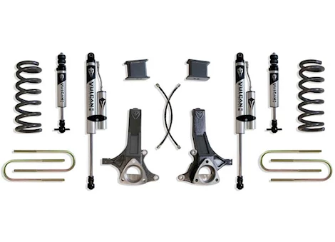 Maxtrac Suspension 02-08 RAM 1500 2WD 4.7L V8 7IN LIFT KIT W/ VULCAN IFP FRONT & RESERVOIR REAR SHOCKS