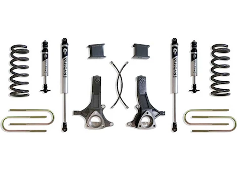 Maxtrac Suspension 02-08 RAM 1500 5.7L V8 HEMI 7IN LIFT KIT W/VULCAN IFP SHOCKS