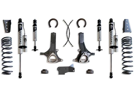 Maxtrac Suspension 09-18 RAM 1500/19-23 CLASSIC 2WD(5 LUG)(V6 GAS MODELS)6.5IN LIFT KIT W/VULCAN 2.0 IFP/RESI SHOCKS