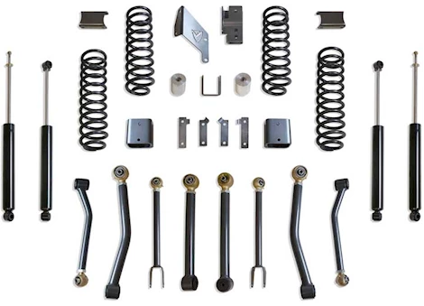 Maxtrac Suspension 07-18 WRANGLER JK 2WD/4WD 3IN LIFT KITS W/ADJ. ARMS W/MAXTRAC SHOCKS