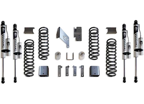 Maxtrac Suspension 07-18 WRANGLER 2/4 WD 3IN COIL LIFT KIT W/ VULCAN RESERVOIR SHOCKS