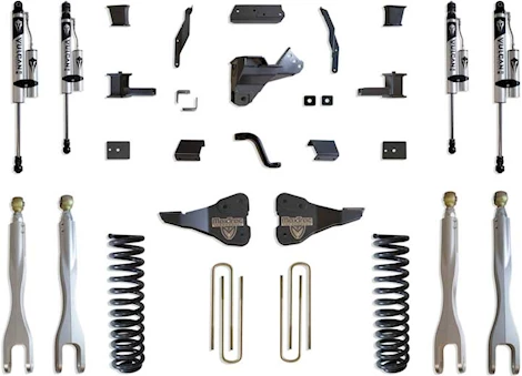 Maxtrac Suspension 17-22 F250/F350 4WD 4IN LIFT KIT W/FORGED ALUMINUM 4-LINK SYSTEM & VULCAN 2.0 RESERVOIR SHOCKS