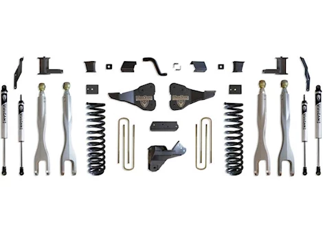 Maxtrac Suspension 17-22 F250/F350/DUALLY 4WD6IN LIFT KIT W/ FORGE ALUMINUM 4-LINK SYSTEM & VULCAN 2.0 IFP SHOCKS