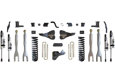 Maxtrac Suspension 17-22 F250/F350/DUALLY 4WD6IN LIFT KIT W/FORGED ALUMINUM 4-LINK SYSTEM & VULCAN 2.0 RESERVOIR SHOCKS