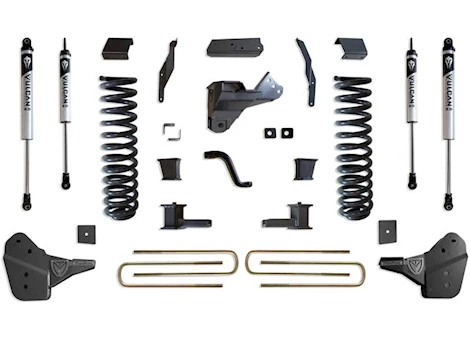 Maxtrac Suspension 23-23 F250/F350/DUALLY 4WD BASIC 4IN LIFT KIT W/RADIUS ARM BRACKETS & VULCAN 2.0 IFP SHOCKS