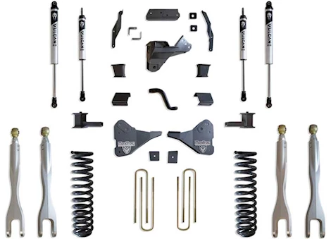 Maxtrac Suspension 23-C F250/F350/DUALLY 4WD 4IN LIFT KIT W/FORGED ALUMINUM 4-LINK SYSTEM & VULCAN 2.0 IFP SHOCKS