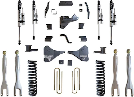 Maxtrac Suspension 23-C F250/F350/DUALLY 4WD 4IN LIFT KIT W/FORGED ALUMINUM 4-LINK SYSTEM & VULCAN 2.0 RESERVOIR SHOCKS