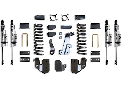 Maxtrac Suspension 14-18 RAM 2500 4WD(AIR RIDE MODEL)BASIC 6IN LIFT KIT W/RADIUS ARM BRKTS & VULCAN 2.0 RESI SHOCKS