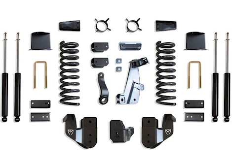 Maxtrac Suspension 14-18 RAM 2500 4WD(AIR RIDE MODEL)BASIC 6IN LIFT KIT W/ RADIUS ARM BRACKETS & MAXTRAC SHOCKS