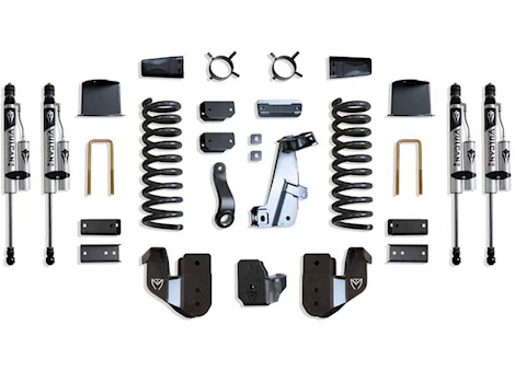 Maxtrac Suspension 14-18 RAM 2500 4WD(AIR RIDE MODEL)BASIC 6IN LIFT KIT W/RADIUS ARM BRKTS & VULCAN 2.0 RESI SHOCKS