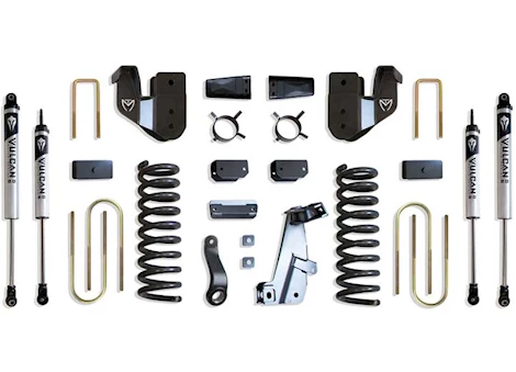 Maxtrac Suspension 13-18 RAM 3500 4WD BASIC 4IN LIFT KIT W/ RADIUS ARM BRACKETS & VULCAN 2.0 IFP SHOCKS