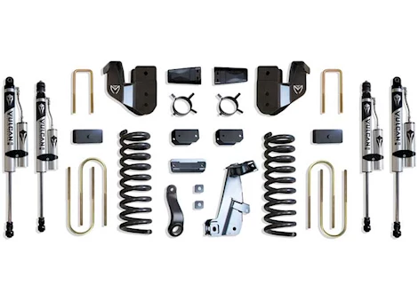 Maxtrac Suspension 13-18 RAM 3500 4WD BASIC 4IN LIFT KIT W/ RADIUS ARM BRACKETS & VULCAN 2.0 RESERVOIR SHOCKS