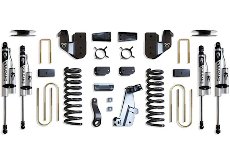 Maxtrac Suspension 13-18 RAM 3500 4WD(AIR RIDE MODEL)BASIC 4IN LIFT KIT W/RADIUS ARM BRKTS & VULCAN 2.0 RESI SHOCKS