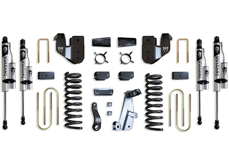 Maxtrac Suspension 13-18 RAM 3500 4WD BASIC 6IN LIFT KIT W/ RADIUS ARM BRACKETS & VULCAN 2.0 RESERVOIR SHOCKS