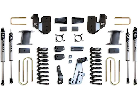 Maxtrac Suspension 13-18 RAM 3500 4WD(AIR RIDE MODEL)BASIC 8IN LIFT KIT W/ RADIUS ARM BRACKETS & VULCAN 2.0 IFP SHOCKS