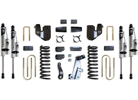 Maxtrac Suspension 13-18 RAM 3500 4WD BASIC 8IN LIFT KIT W/ RADIUS ARM BRACKETS & VULCAN 2.0 RESERVOIR SHOCKS