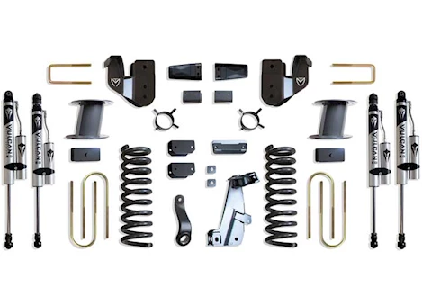 Maxtrac Suspension 13-18 RAM 3500 4WD(AIR RIDE MODEL)BASIC 6IN LIFT KIT W/RADIUS ARM BRKTS & VULCAN 2.0 RESI SHOCKS