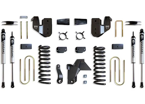 Maxtrac Suspension 19-23 RAM 3500 4WD(AIR RIDE MODEL)BASIC 4IN LIFT KIT W/RADIUS ARM BRACKETS & VULCAN 2.0 IFP SHOCKS