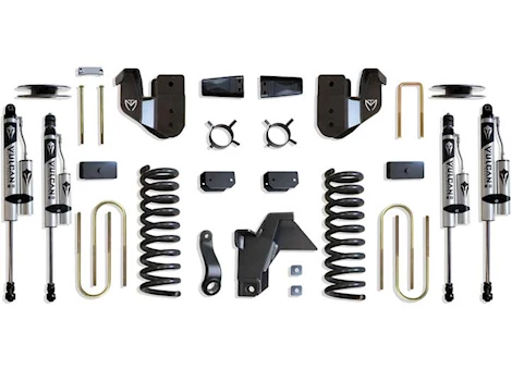 Maxtrac Suspension 19-23 RAM 3500 4WD(AIR RIDE MODEL)BASIC 4IN LIFT KIT W/RADIUS ARM BRKTS & VULCAN 2.0 RESERVOIR SHOCK