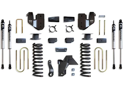 Maxtrac Suspension 19-23 RAM 3500 4WD(AIR RIDE MODEL)BASIC 6IN LIFT KIT W/RADIUS ARM BRACKETS & VULCAN 2.0 IFP SHOCKS