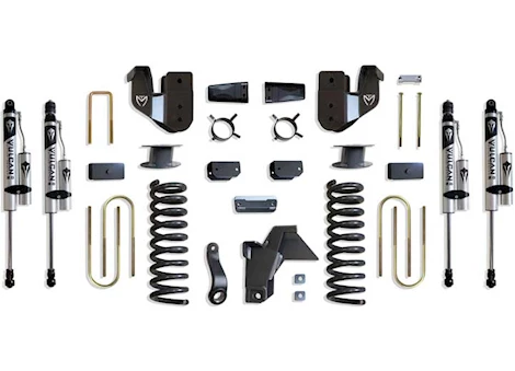 Maxtrac Suspension 19-23 RAM 3500 4WD(AIR RIDE MODEL)BASIC 6IN LIFT KIT W/RADIUS ARM BRKTS & VULCAN 2.0 RESERVOIR SHOCK