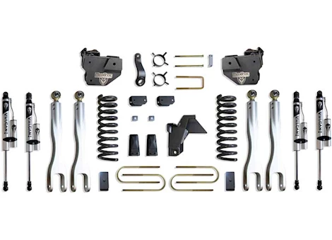 Maxtrac Suspension 19-23 RAM 3500 4WD 6IN LIFT KIT W/4-LINK SYSTEM & VULCAN 2.0 RESERVOIR SHOCKS