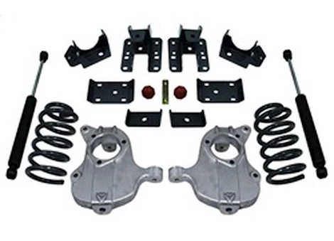 Maxtrac Suspension 3/5IN LOWERING KIT W-MAXTRAC SHOCKS 2016 + GM 1500 2WD