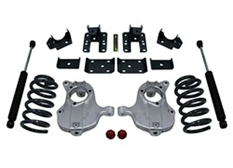 Maxtrac Suspension 4/6IN LOWERING KIT W-MAXTRAC SHOCKS 2016 + GM 1500 2WD