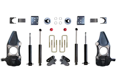 Maxtrac Suspension 15-20 F150 4WD 3IN/5IN LOWERING KIT (SPINDLES/STRUTS)(REQUIRES 22IN RIMS OR LARGER)