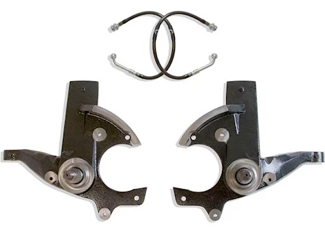 Maxtrac Suspension 82-97 BLAZER/JIMMY/82-03 S10/91-03 SONOMA 2WD FRONT 3IN LIFT SPINDLES W/BRAKE LINES