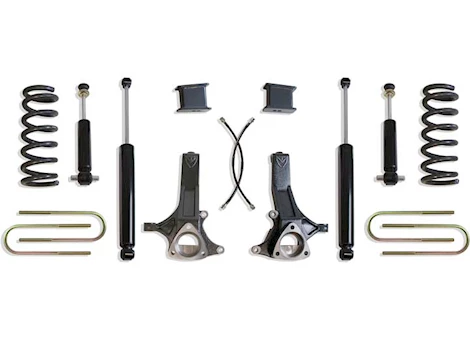 Maxtrac Suspension 02-08 RAM 1500(4.7L/V8)2WD 7IN LIFT KIT W/MAX TRAC SHOCKS