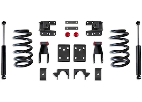 Maxtrac Suspension 07-13 SILV/SIERRA 1500(SINGLE)2/4WD 2/4IN LOWERING KIT/FLIP KIT/REAR SHOCKS(COIL)