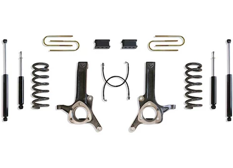 Maxtrac Suspension 03-08 RAM 2500/3500/06-08 RAM 1500 5.7L HEMI V8 2WD 6.5IN LIFT KIT W/MAX TRAC SHOCKS(3.625 U-BOLTS)