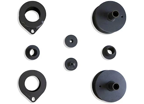 Maxtrac Suspension 07-23 WRANGLER JK/JL 2/4WD STEEL 2.5IN FRONT/2IN REAR LIFT SPACER KIT