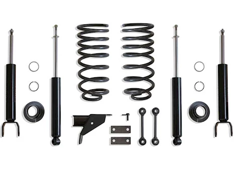 Maxtrac Suspension 09-18 RAM 1500(19-22 CLASSIC)(6-LUG)4WD 2/4IN LOWERING KIT W/REAR SHOCKS