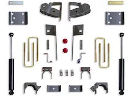 Maxtrac Suspension 19-22 silverado/sierra 1500 2/4wd rear 4in lowering box kit w/shackles/hangers/rear shocks