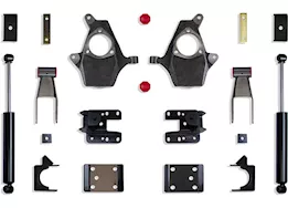 Maxtrac Suspension 07-16 silverado/sierra 1500 2/4wd 2/4in lowering kit(cast steel susp)