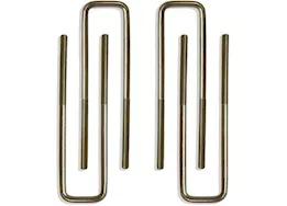 Maxtrac Suspension 07-23 silverado/sierra 1500/19-22 ld/ltd 2/4wd square u-bolts for 6-8in blocks(pair)