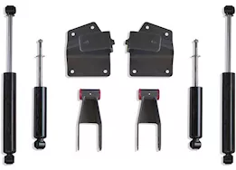 Maxtrac Suspension 99-06 silv/sierra 1500/01-06 gm 2500/3500 hd 2wd rear 4in lowering box kit-use w/2/4in lowering kit