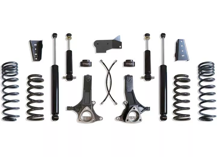 Maxtrac Suspension 09-18 ram 1500(19-23 classic)(4.7l v8)2wd 7in lift kit w/max trac shocks