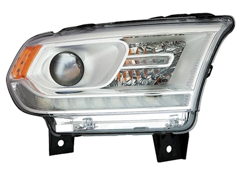 Maxzone Vehicle Lighting Corp CAPA DG DURNGO 16-20 HEADLIGHT ASSY HALOGEN W/LED DRL CHROME TRIM RH