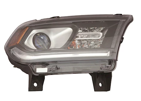 Maxzone Vehicle Lighting Corp CAPA DG DURNGO 14-15 HEADLIGHT ASSY HALOGEN W/LED LAMP BLACK TRIM RH
