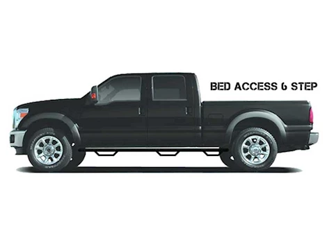 N-Fab Inc 21-C SILVERADO/SIERRA 2500/3500 CREW CAB 6.4FT STANDARD BED NERF STEP GLOSS BLACK BED ACCESS